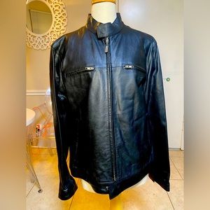 New Wilson Leather Motorcycle Jacket by MJulian  in black